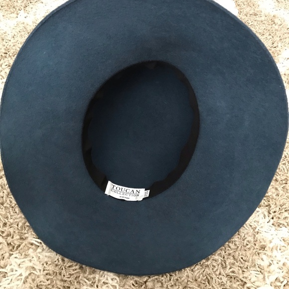 Toucan Collection Navy Blue Wool Felt Hat main image 5